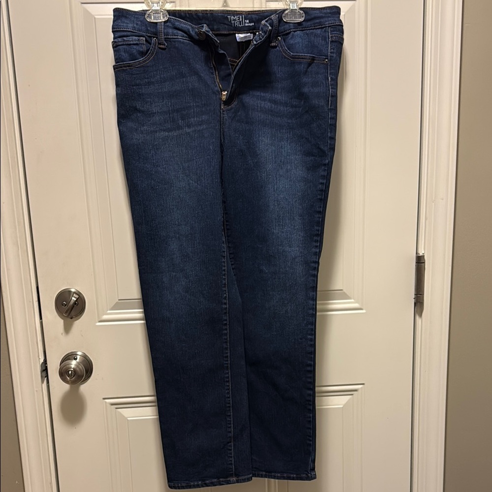 Time and Tru Dark Blue Straight Jeans